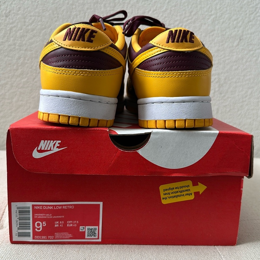 Nike Dunk Low - Arizona State University Gold, Men’s Size 9.5 DD1391-702
